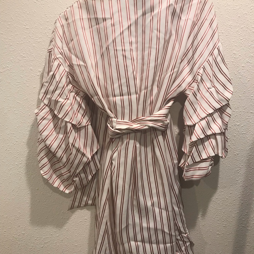 Alexis Striped Off-Shoulder Dress - Picture 6 of 8